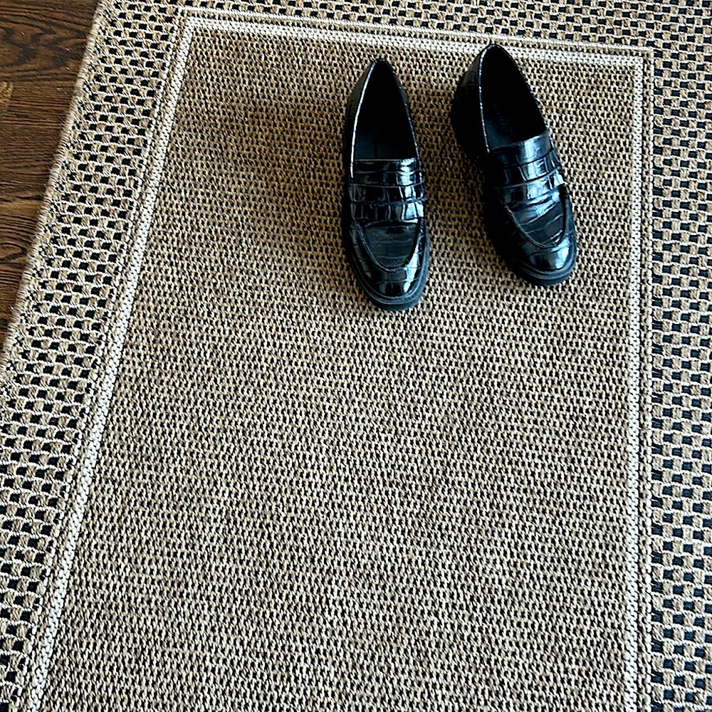Black loafers size 7 bought in the UK